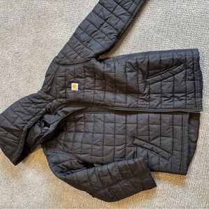 Carhartt Black Quilted Hooded Puffer Jacket